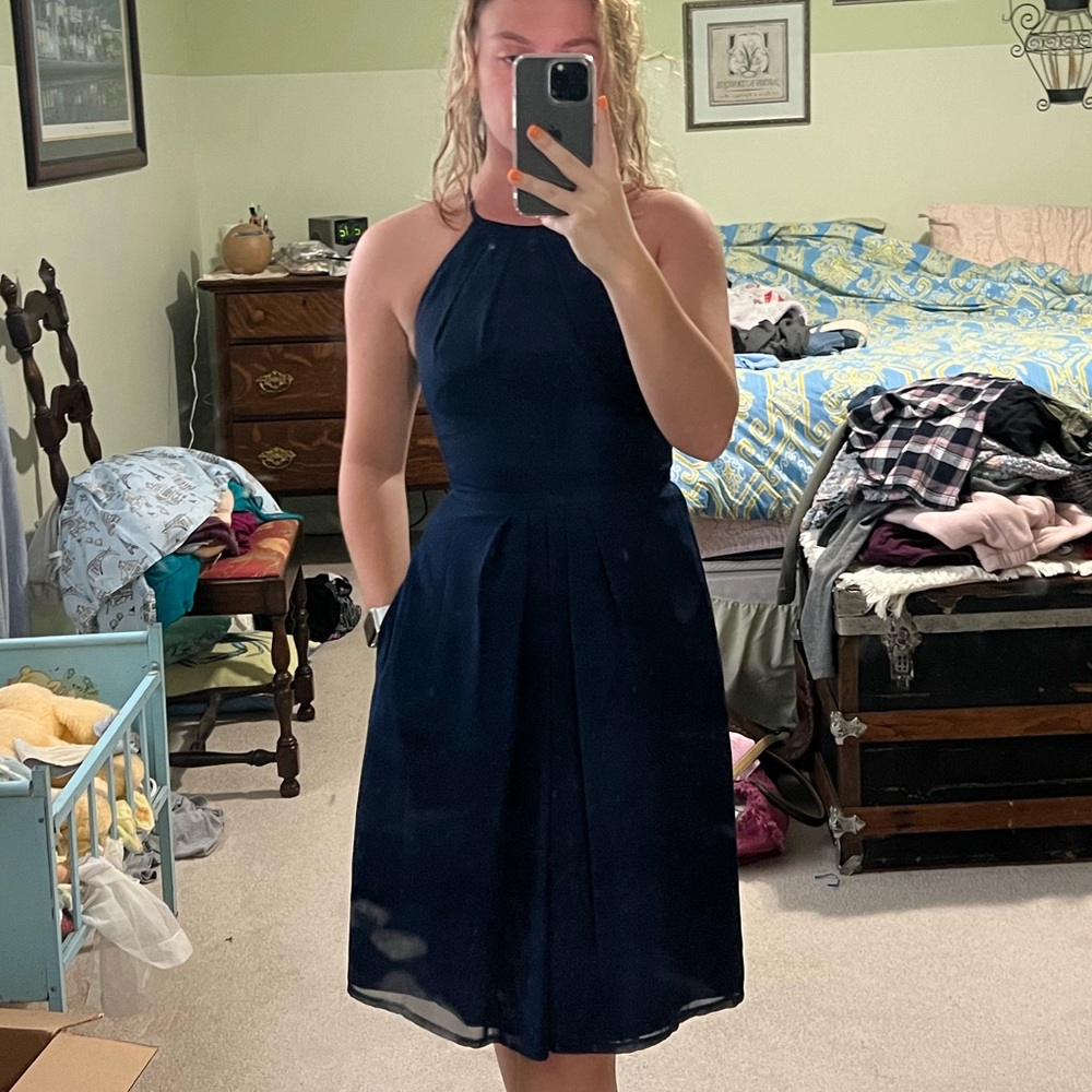 Navy Blue Dove & Dahlia size 0 dress